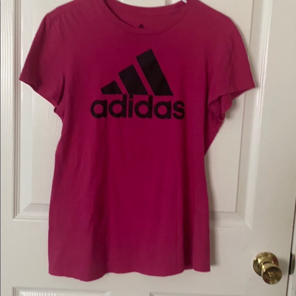 pink adidas tshirt